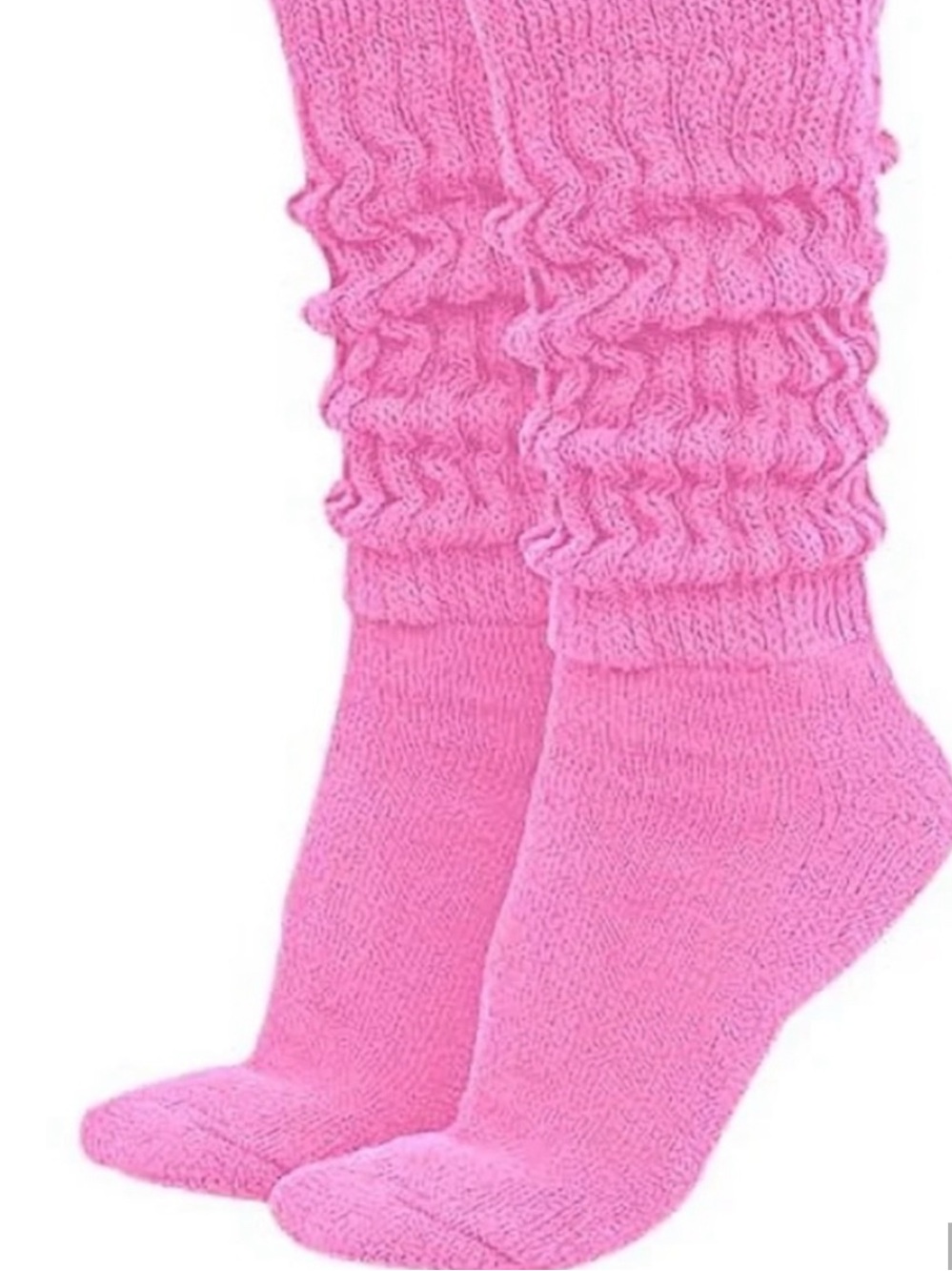 2 pairs Pink Cozy Slouch Socks for Women